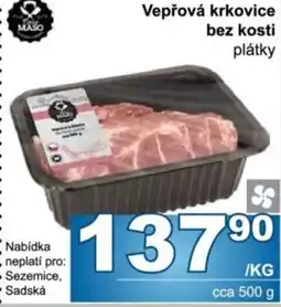 Jip Maso veprová krkovice bez kosti plátky nabídka