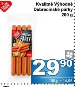 Jip Debrecínské párky nabídka