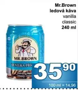 Jip Mr.Brown ledová káva vanilla classic nabídka