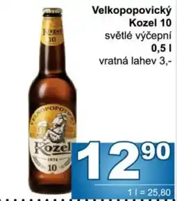 Jip Kozel světlé výčepní nabídka