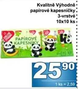 Jip Papírové kapesníky nabídka