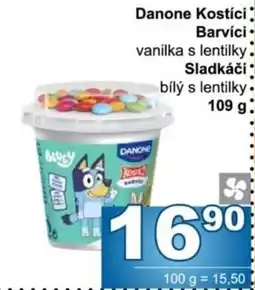 Jip Danone Kostíči Barvici vanilka s lentilky nabídka