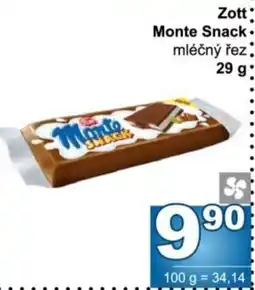 Jip Zott Monte Snack nabídka