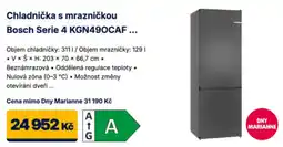 Datart Bosch chladnička s mrazničkou Serie 4 KGN490CAF nabídka