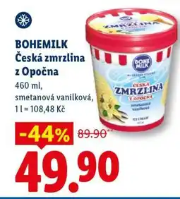 Lidl Bohemilk Česká zmrzlina z Opočna nabídka
