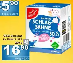 Jip G&G Smetana ke šlehání 30% nabídka