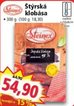 Norma Steinex štýrská klobása nabídka