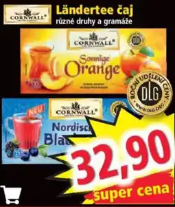 Norma Cornwall Ländertee čaj nabídka