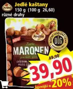 Norma Ardillia jedlé kaštany nabídka