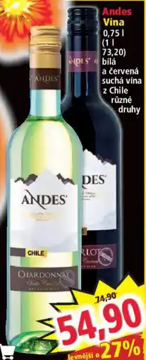 Norma Andes vina nabídka