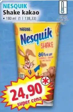 Norma Nesquik shake kakao nabídka