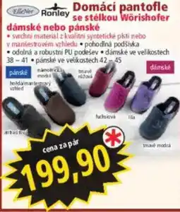 Norma Ronley domácí pantofle se stélkou Wörthofe nabídka