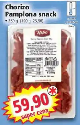 Norma Ribo Chorizo Pamplona snack nabídka