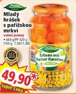 Norma Ernte Mladý hrášek s pařížskou mrkví nabídka