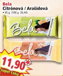Norma Bela citrónová / arašídová nabídka
