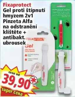 Norma Fixaprotect gel proti štípnutí hmyzem 2v1 pinzeta alfa na odstranění klíštěte + antibakt. ubrousek nabídka
