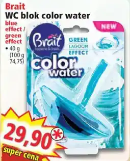 Norma Brait wc blok color water green effect nabídka