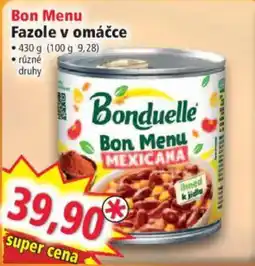 Norma Bonduelle Fazole v omáčce nabídka