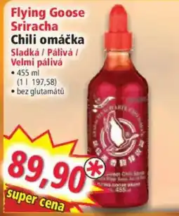 Norma Flying Goose Sriracha Chili omáčka nabídka