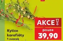 Kaufland Kytice karafiáty nabídka
