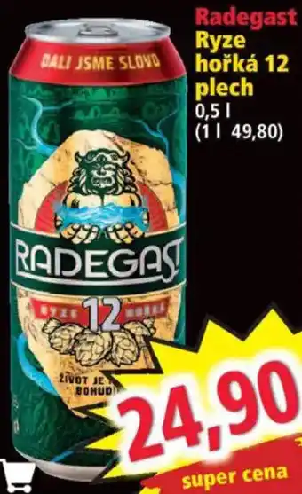 Radegast ryze hořká 12 plech