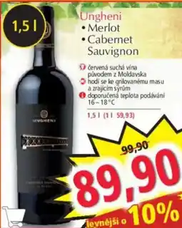 Norma Ungheni Merlot Cabernet Sauvignon nabídka