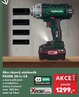 Kaufland Parkside aku rázový utahovák passk 20-li c4 nabídka
