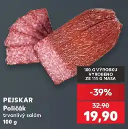Kaufland Pejskar poličák trvanlivý salám nabídka