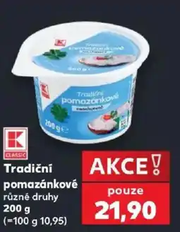 Kaufland K Classic tradiční pomazánkové nabídka