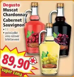 Norma Degusto Muscat Chardonnay Cabernet Sauvignon nabídka