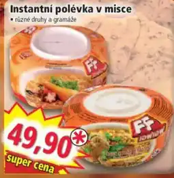 Norma FF instantní polévka v misce nabídka