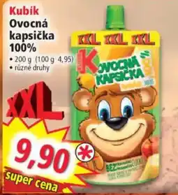 Norma Kubik ovocná kapsička nabídka