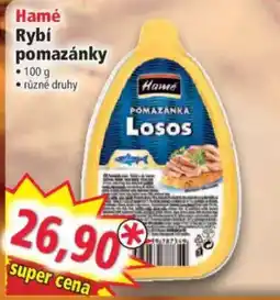 Norma Hamé rybí pomazánky losos nabídka