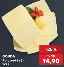 Kaufland Gouda Polotvrdý sýr nabídka