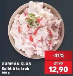 Kaufland Gurmán klub salát à la krab nabídka