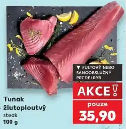 Kaufland Tuňák žlutoploutvý steak nabídka