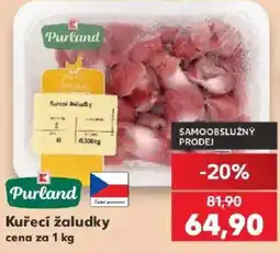 Kaufland Purland kuřecí žaludky nabídka