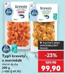 Kaufland Blue Bay Tygří krevety v marinádě nabídka
