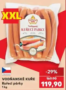 Kaufland Vodňanské kuře kuřecí párky nabídka