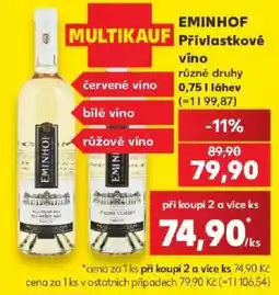 Kaufland Eminhof přívlastkové víno nabídka