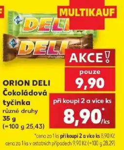 Kaufland Orion deli čokoládová tyčinka nabídka