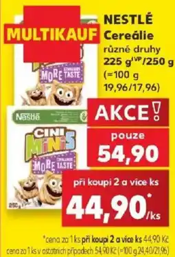 Kaufland Nestlé Cereálie nabídka