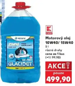 Kaufland Velvana motorový olej nabídka