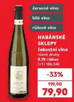 Kaufland Habánské sklepy nabídka