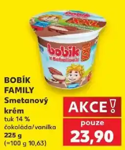 Kaufland Bobik family smetanový krém nabídka
