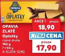 Kaufland Opavia zlaté oplatky nabídka
