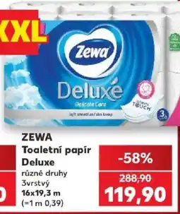 Kaufland Zewa toaletní papír deluxe nabídka