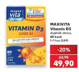 Kaufland Maxivita Vitamin D3 nabídka