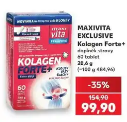 Kaufland Maxivita exclusive kolagen forte+ nabídka