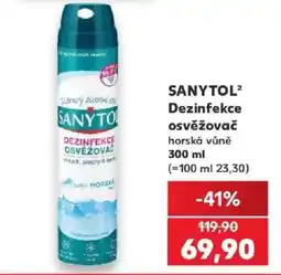 Kaufland Sanytol dezinfekce osvěžovač horská vůně nabídka